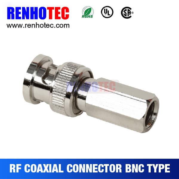 male crimp bnc compression connector for RG59 coaxial cable